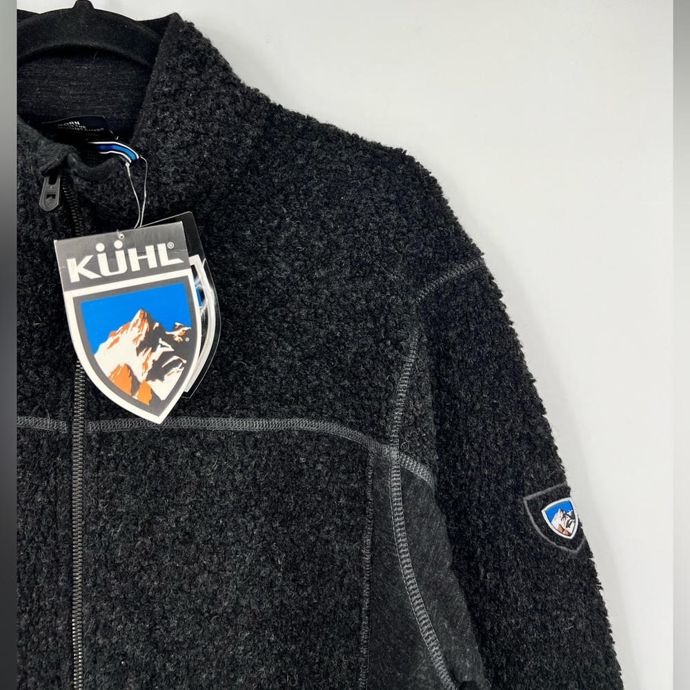 🆕 NWT KÜHL Naturafleece FZ Fleece Jacket Wool Blend Zip Closure Pockets Sz Large - Picture 11 of 14